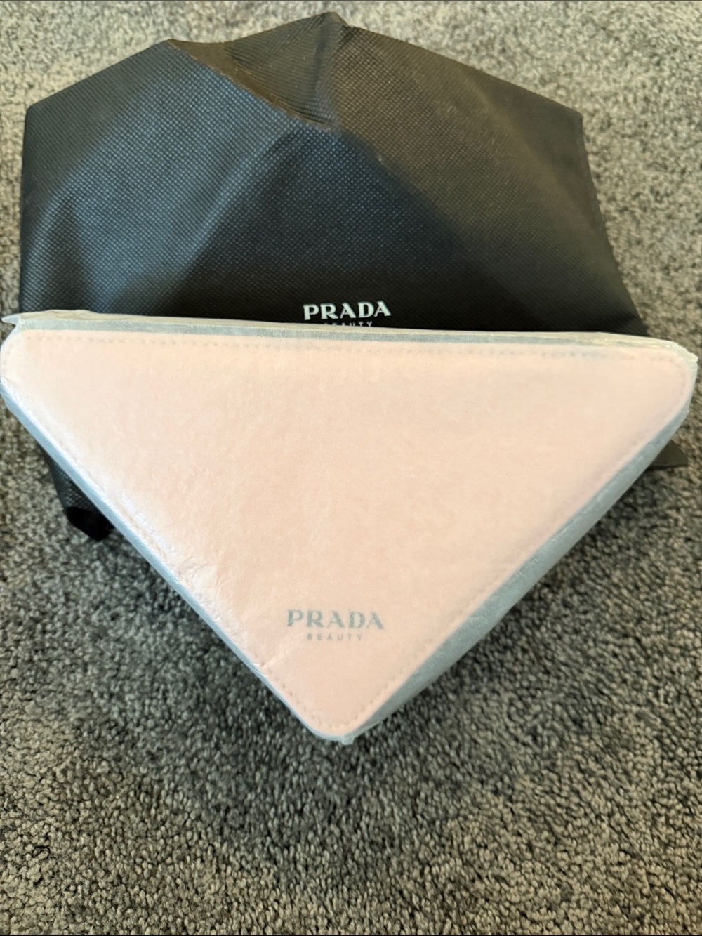 Prada Pale Pink Triangle Jewelry Case